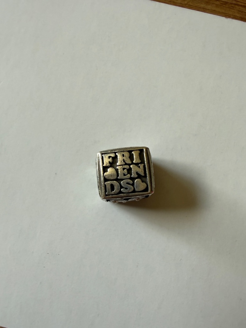 Brighton Silver 'Friends Forever' Square Charm